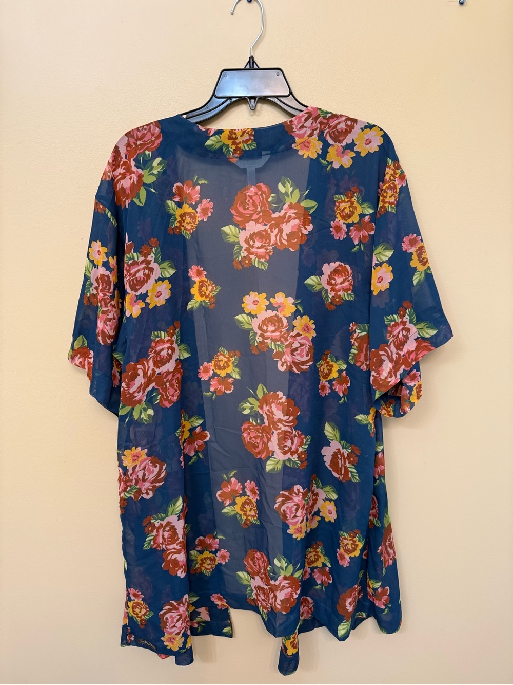 Matilda Jane Navy Floral Sheer Kimono - Picture 7 of 7
